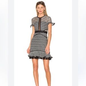 Three Floor, Elegant Black and White Women's Dress Size:4